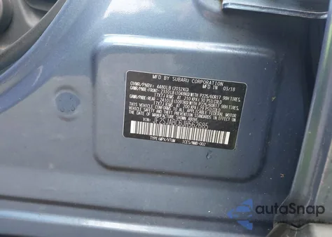 2018 Subaru Forester 2.5I из США, поврежденный, VIN JF2SJABC6JH562685